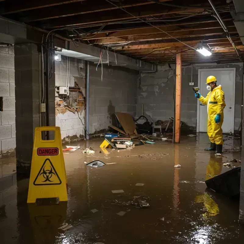 Flooded Basement Electrical Hazard in Lock Haven, PA Property